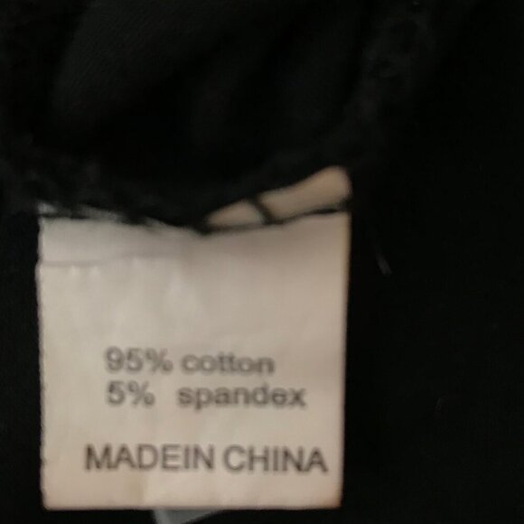 Anna Sui Black Floral Embellished T-shirt With Lace Back Size M - Picture 7 of 8